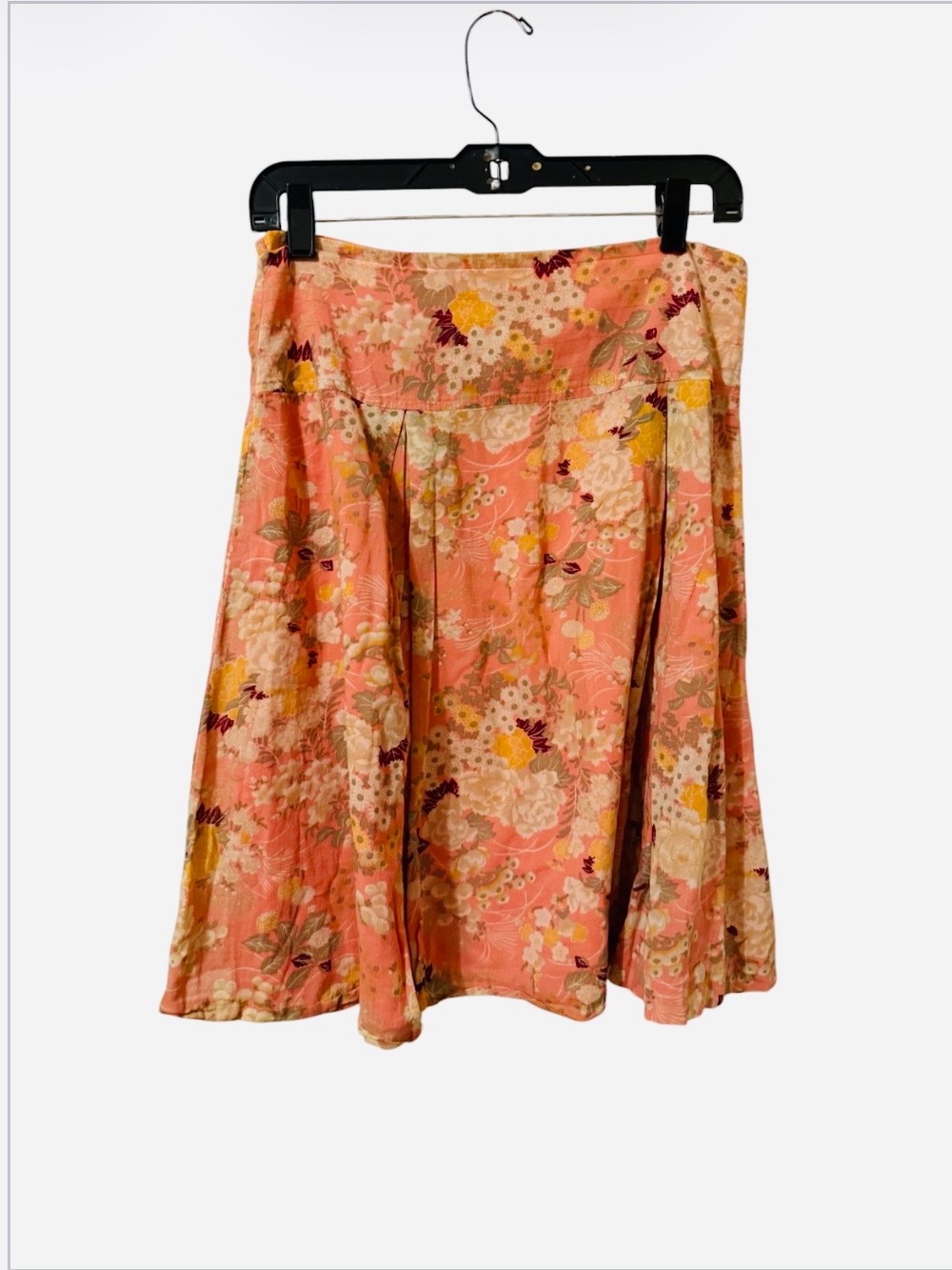 AEO Y2K Pastel Floral Boho Chic Lotus Print Lined Layers Skirt Midi ⭐️⭐️⭐️⭐️⭐️